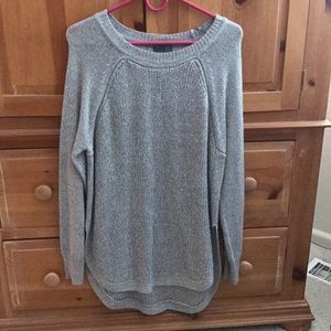 Long gray sweater